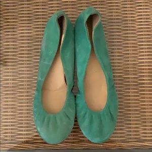 Jcrew suede ballet flats
